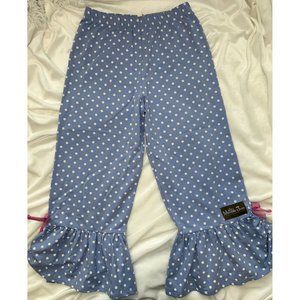 Matilda Jane 10 Blue Purple Promise Big Ruffle Pant Let’s Go Together Polka Dot